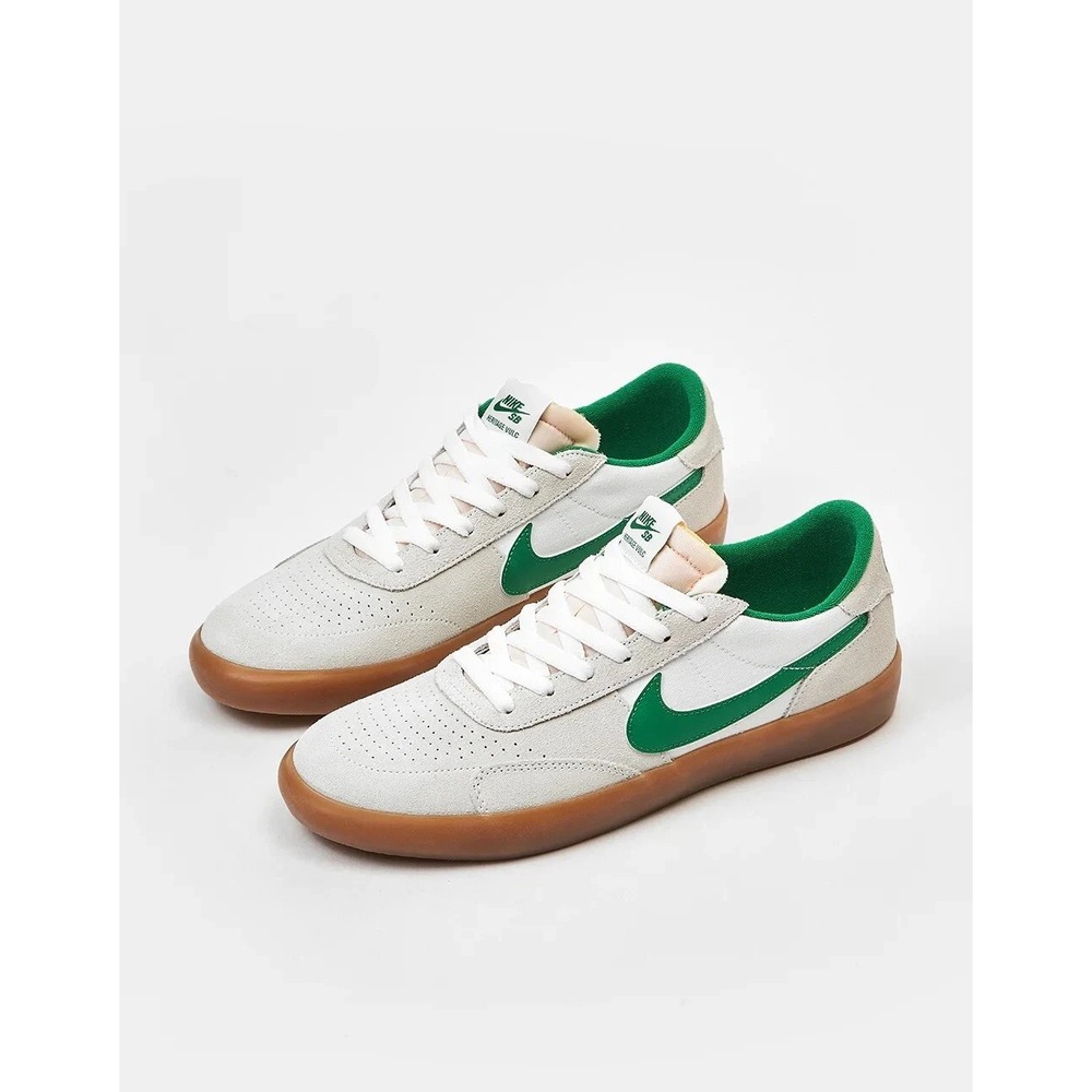 NIKE SB HERITAGE VULC SUMMIT WHITE-LUCKY GREEN-WHITE SZ 8M/9.5W [CD5010-101] NEW